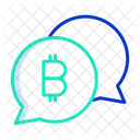Bitcoin Conversation Icon