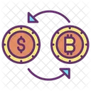 Exchange Bitcoin Conversion Bitcoin Icon