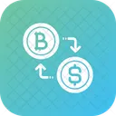Bitcoin Conversion Dollar Icon