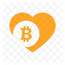 Amor de coração bitcoin  Ícone