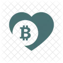 Amor de coração bitcoin  Ícone