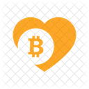 Amor del corazón bitcoin  Icono