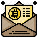 Correo Bitcoin Correo Comunicacion Icono