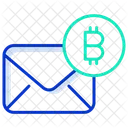 Correo Electronico Correo Electronico De Bitcoin Correo De Bitcoin Icono