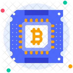 Bitcoin Cpu  Icon