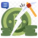 Bitcoin Crash Cryptocurrency Crypto Icon