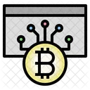 Bitcoin Credit Card Cashless Digital Money Icon
