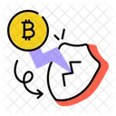 Bitcoin Crisis Crypto Crisis Crisis Safety Icon
