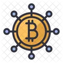 Bitcoin crypto electronic  Icon