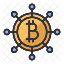 Bitcoin crypto electronic  Icon