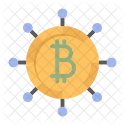 Bitcoin crypto electronic  Icon