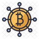 Bitcoin crypto electronic  Icon