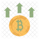 Bitcoin crypto increase  Icon