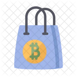 Bitcoin crypto shopping  Icon