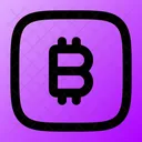 Bitcoin-cuadrado  Icono