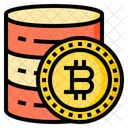 Bitcoin Data Big Data Storage Icon