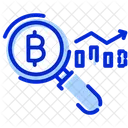 Bitcoin Data Analytics Blockchain Analytics Blockchain Data Analysis Icon