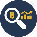 Bitcoin data analytics Icon