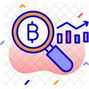 Bitcoin data analytics  Icon