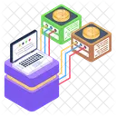 Bitcoin Data Display  Icon