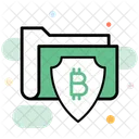 Secure Data Data Protection Bitcoin Data Icon