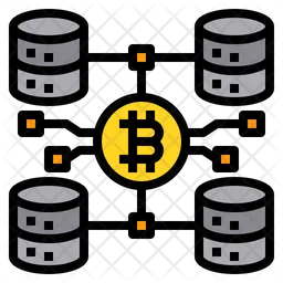 Bitcoin Data Storage  Icon