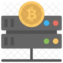 Bitcoin Data Volume  Icon