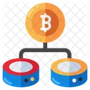 Bitcoin Database Cryptocurrency Crypto Icon