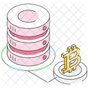 ビットコインデータベース、ビットコインDB、ビットコインストレージ アイコン