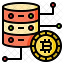 Bitcoin Database Database Cloud Icon