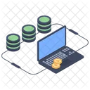 Bitcoin Database Bitcoin Server Cryptocurrency Server Icon
