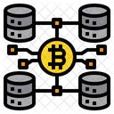 Bitcoin-Datenspeicher  Symbol