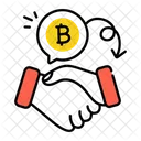 Bitcoin Deal Crypto Deal Financial Deal Icône