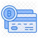 Bitcoin Debit Credit Icon