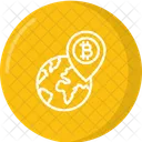 Bitcoin Decentralization Blockchain Technology Icon