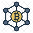 Decentralization Bitcoin Crypto Icon