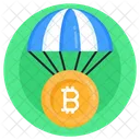 Bitcoin Airdrop Bitcoin Delivery Bitcoin Parachute Icon