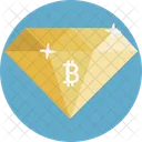 Diamante bitcoin  Icono