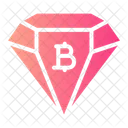 Diamante bitcoin  Icono