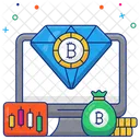 Bitcoin Diamond Cryptocurrency Crypto Icon