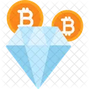 Bitcoin Diamond Bitcoin Cryptocurrency Icon