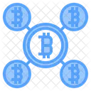 Bitcoin Digital Red Banco Icon