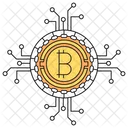 Bitcoin digital money  Icon