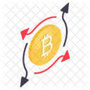 Direcoes De Bitcoin Direcoes De Criptomoeda Criptografia Icon