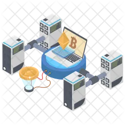 Bitcoin Distributed Network  Icon