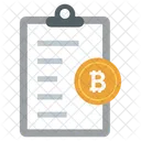 Bitcoin Document Bitcoin File Document Icon