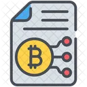 Bitcoin Chart Document Icon