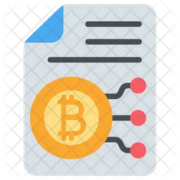 Bitcoin Document  Icon