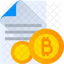 Bitcoin Document Bitcoin File Bitcoin Icon