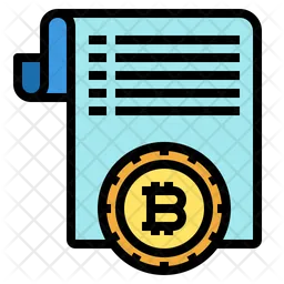 Bitcoin Document  Icon